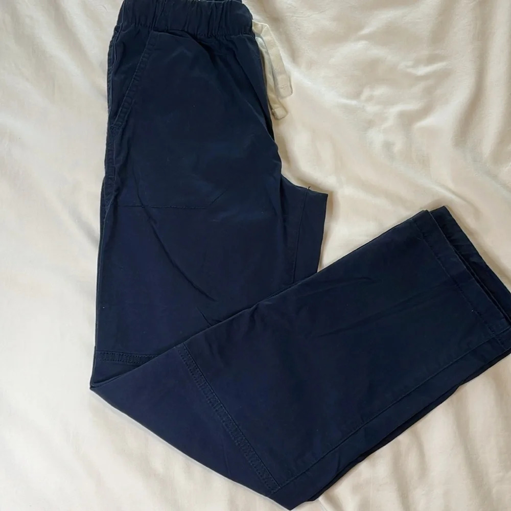 CAT & JACK  Boys 14 Navy Blue Stretch Straight‎ Fit Woven Pull-On Pants School